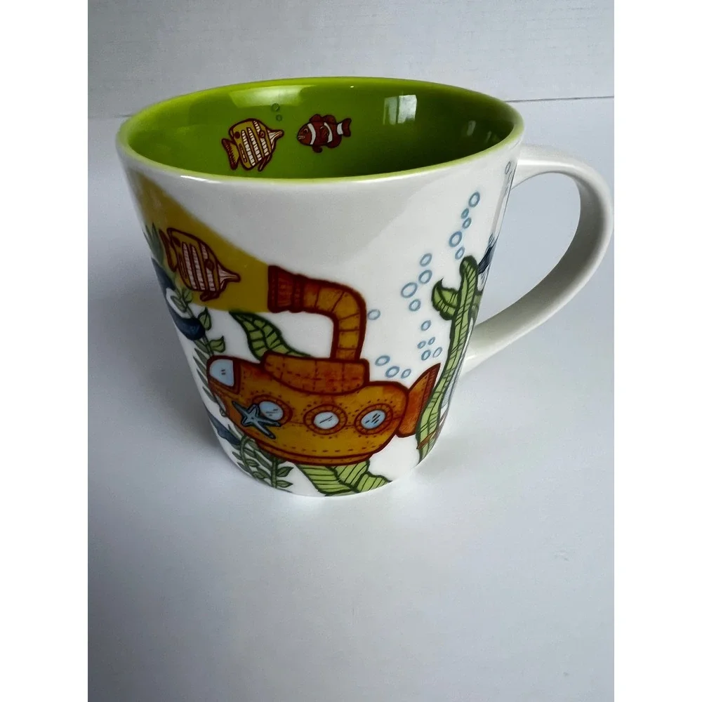 Starbucks 2010 Under The Sea Submarine  8 oz. Coffee Cup Mug Kids‎ Sea Life